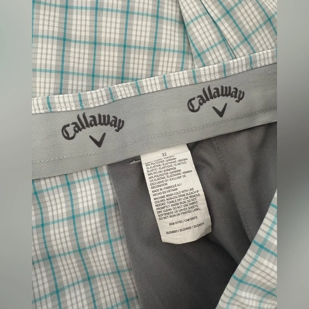 Callaway Men’s Plaid Golf Shorts
